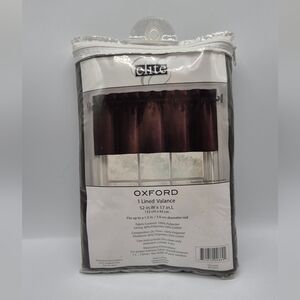Elite Oxford Dark Brown Valance